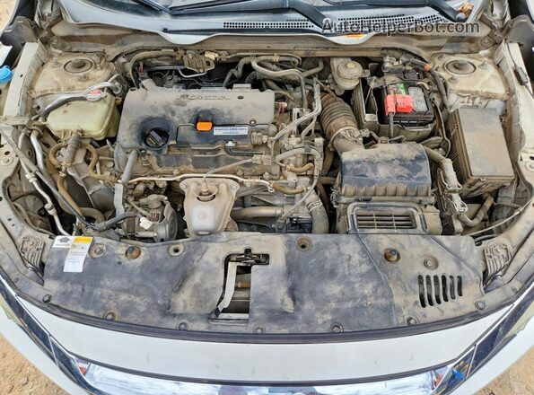 2HGFC2F57GH524897 2016 HONDA CIVIC Белый Вид задней части салона