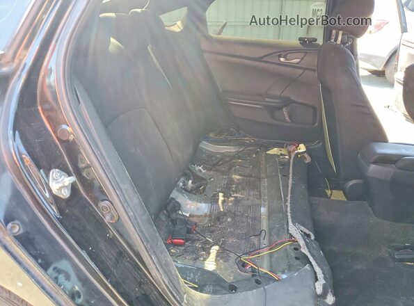 2HGFC2F57GH539495 2016 HONDA CIVIC Black უკანა სავარძლების ხედი