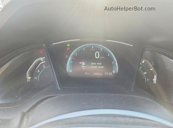 2HGFC2F57HH027432 2017 HONDA CIVIC Black Вид щитка приладів