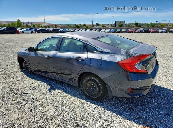 2HGFC2F57HH509494 2017 HONDA CIVIC Gray Trasero izquierdo