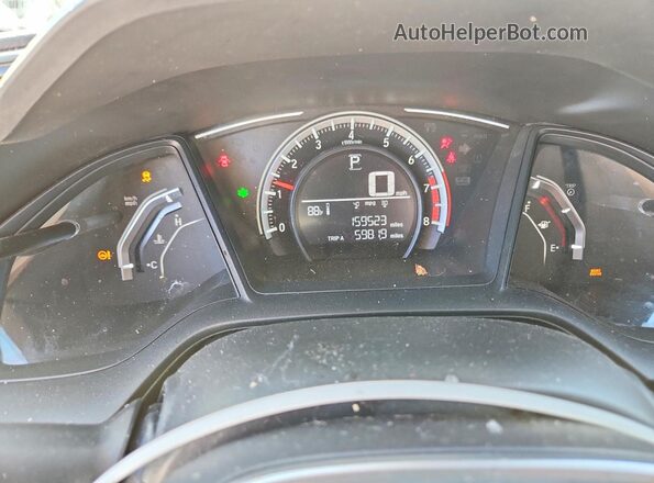 2HGFC2F57HH509494 2017 HONDA CIVIC Gray Vista del cuadro de instrumentos