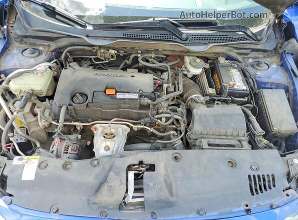 2HGFC2F57HH513187 2017 HONDA CIVIC Blue Вид задньої частини салону
