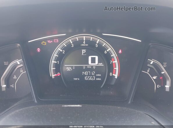 2HGFC2F57HH554824 2017 HONDA CIVIC White Rear seats view