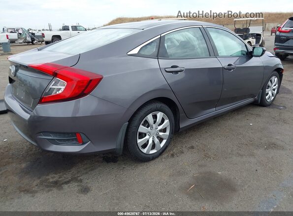 2HGFC2F57HH564334 2017 HONDA CIVIC Серый Задняя правая четверть