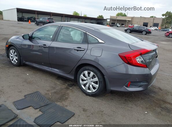 2HGFC2F57HH564334 2017 HONDA CIVIC Серый Задняя левая четверть