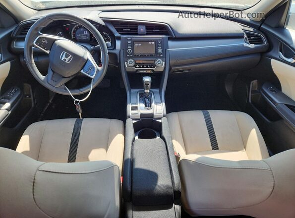 2HGFC2F57HH574247 2017 HONDA CIVIC Белый Вид панели приборов