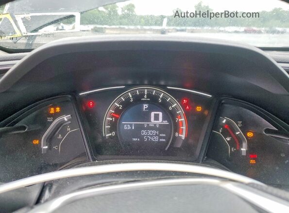 2HGFC2F57JH525717 2018 HONDA CIVIC Black Widok zestawu wskaźników