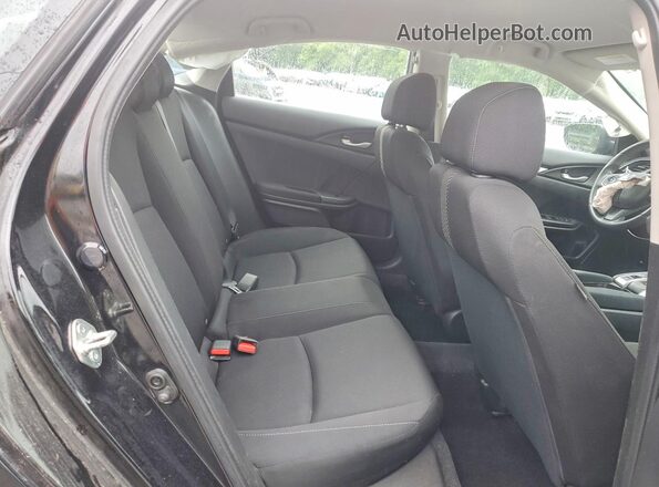 2HGFC2F57JH525717 2018 HONDA CIVIC Black Widok tylnych siedzeń