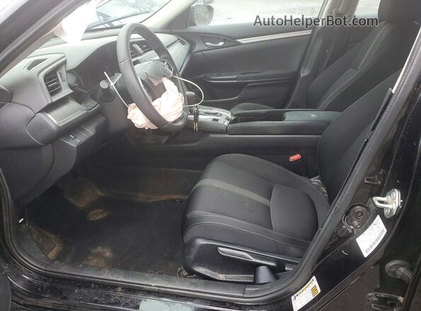 2HGFC2F57JH525717 2018 HONDA CIVIC Black Widok wnętrza z przodu