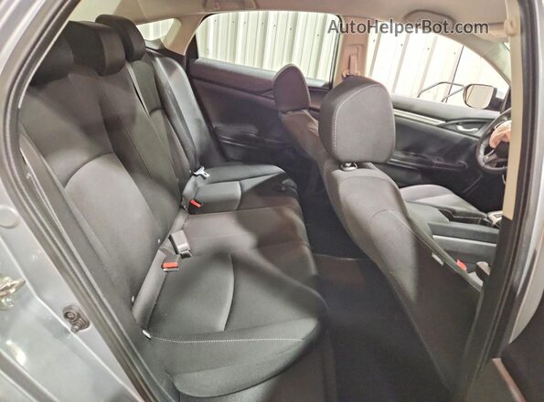 2HGFC2F57JH533171 2018 HONDA CIVIC Silver Rear seats view
