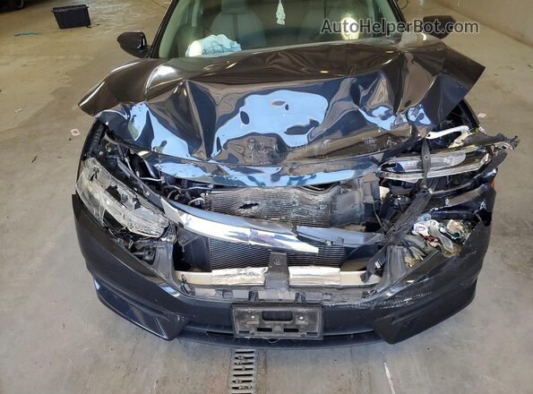 2HGFC2F57JH550780 2018 HONDA CIVIC Charcoal უკანა სალონის ხედი