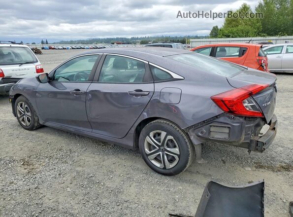 2HGFC2F57JH560614 2018 HONDA CIVIC Gray Задня ліва чверть