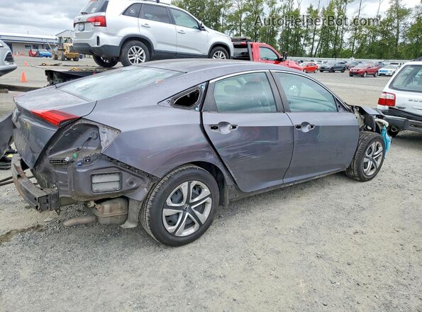 2HGFC2F57JH560614 2018 HONDA CIVIC Gray Задня права чверть