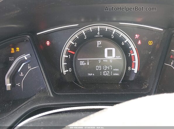 2HGFC2F57JH571287 2018 HONDA CIVIC Gray Vista de los asientos traseros