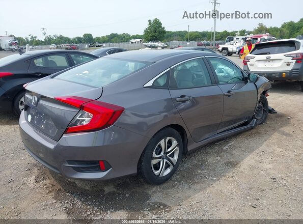 2HGFC2F57JH571287 2018 HONDA CIVIC Gray Trasero derecho