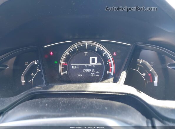 2HGFC2F57JH573041 2018 HONDA CIVIC Blue Вид задніх сидінь