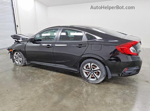 2HGFC2F57JH583584 2018 HONDA CIVIC Black Trasero izquierdo