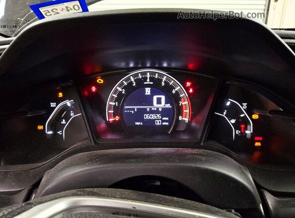 2HGFC2F57JH583584 2018 HONDA CIVIC Black Vista del cuadro de instrumentos