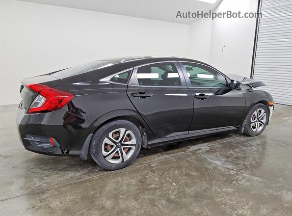 2HGFC2F57JH583584 2018 HONDA CIVIC Black Trasero derecho