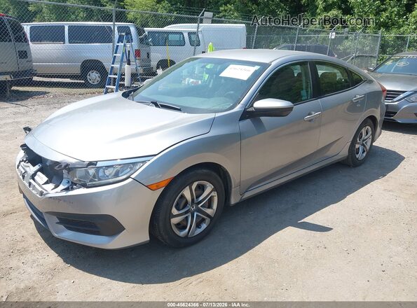 2HGFC2F58GH521264 2016 HONDA CIVIC Серебряный Передняя левая четверть