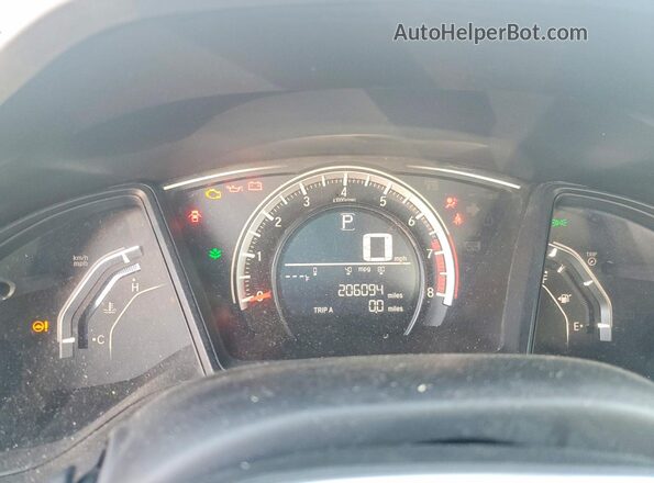 2HGFC2F58GH528232 2016 HONDA CIVIC Black Instrument cluster view