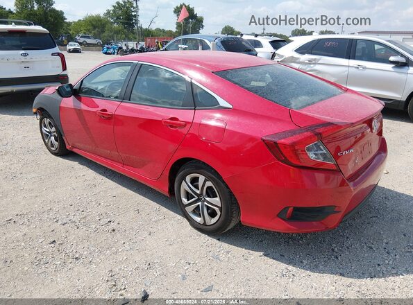 2HGFC2F58GH538940 2016 HONDA CIVIC Red უკანა მარცხენა
