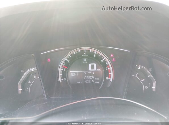 2HGFC2F58GH538940 2016 HONDA CIVIC Red უკანა სავარძლების ხედი