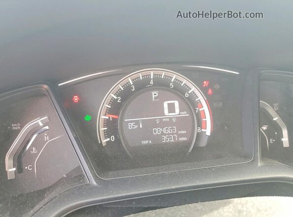 2HGFC2F58GH544883 2016 HONDA CIVIC Черный Вид щитка приборов