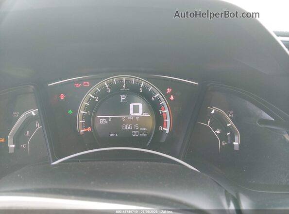 2HGFC2F58GH554619 2016 HONDA CIVIC Black Вид задніх сидінь