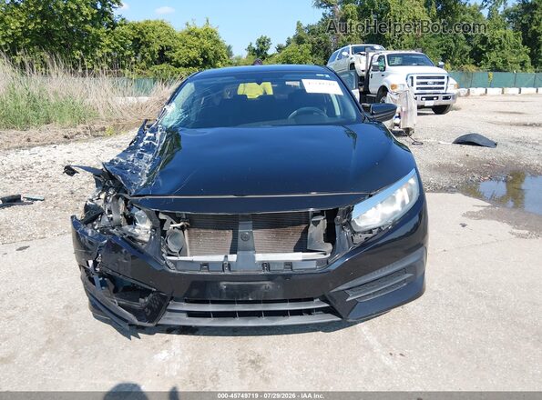 2HGFC2F58GH554619 2016 HONDA CIVIC Black Вид задньої частини салону