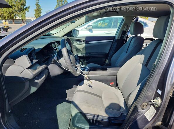 2HGFC2F58HH505017 2017 HONDA CIVIC Gray წინა სალონის ხედი