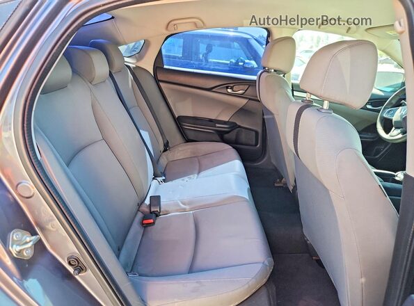 2HGFC2F58HH505017 2017 HONDA CIVIC Gray უკანა სავარძლების ხედი