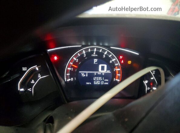 2HGFC2F58HH511304 2017 HONDA CIVIC Blue ხელსაწყოთა პანელის ხედი
