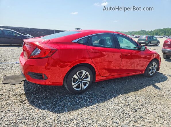 2HGFC2F58HH522092 2017 HONDA CIVIC Красный Задняя правая четверть