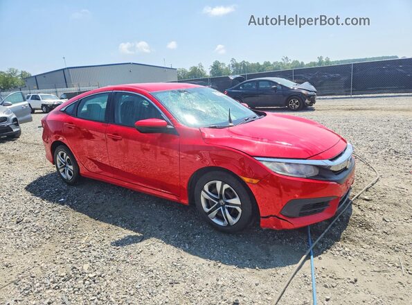 2HGFC2F58HH522092 2017 HONDA CIVIC Красный Передняя правая четверть