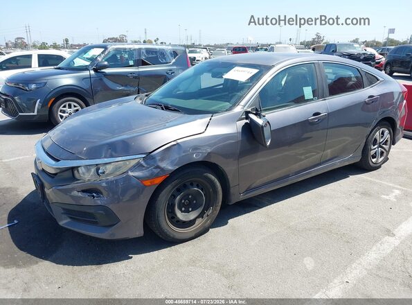 2HGFC2F58HH539491 2017 HONDA CIVIC Gray Vista tres cuartos delantera izquierda