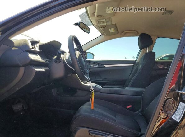 2HGFC2F58HH571454 2017 HONDA CIVIC Black წინა სალონის ხედი