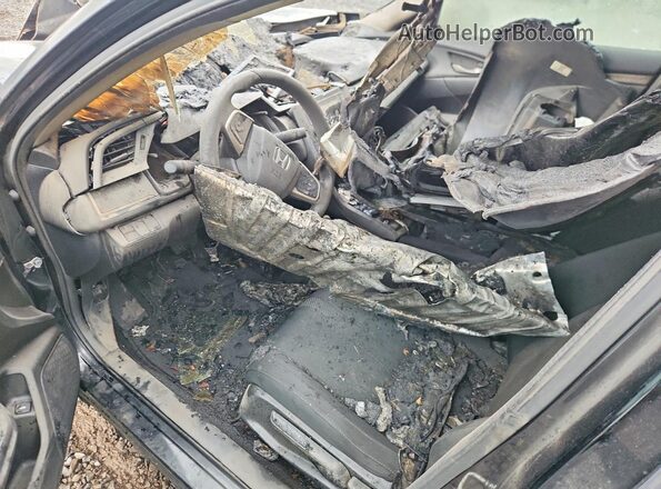 2HGFC2F58HH576718 2017 HONDA CIVIC Black Вид панелі приладів