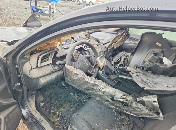 2HGFC2F58HH576718 2017 HONDA CIVIC Black Вид щитка приладів
