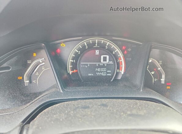 2HGFC2F58JH509347 2018 HONDA CIVIC Blue Vista del cuadro de instrumentos