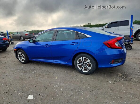 2HGFC2F58JH509347 2018 HONDA CIVIC Blue Trasero izquierdo