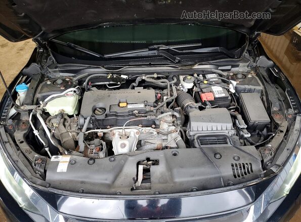 2HGFC2F59GH039743 2016 HONDA CIVIC Black Вид задньої частини салону