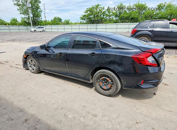2HGFC2F59GH555519 2016 HONDA CIVIC Black Հետևի ձախ