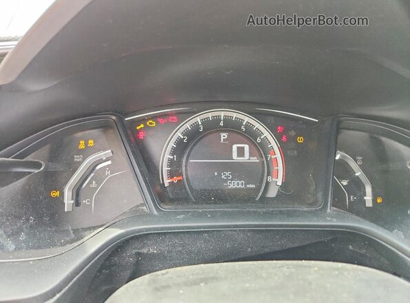 2HGFC2F59GH555519 2016 HONDA CIVIC Black Սարքավորումների վահանակի տեսք