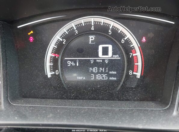 2HGFC2F59GH567461 2016 HONDA CIVIC Gray Widok tylnych siedzeń