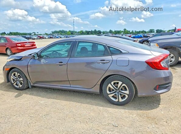 2HGFC2F59HH032129 2017 HONDA CIVIC Gray Rear left