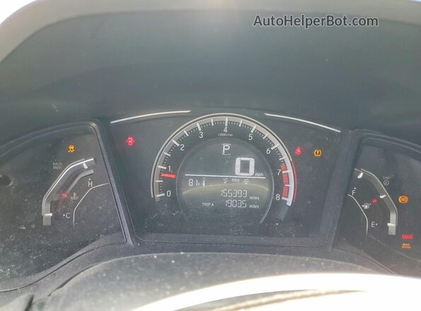 2HGFC2F59HH508055 2017 HONDA CIVIC White Вид щитка приладів