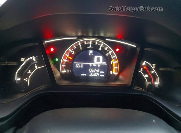 2HGFC2F59HH526023 2017 HONDA CIVIC Black Vista del cuadro de instrumentos