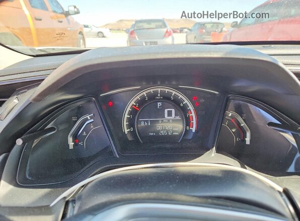 2HGFC2F59HH537359 2017 HONDA CIVIC Белый Вид щитка приборов