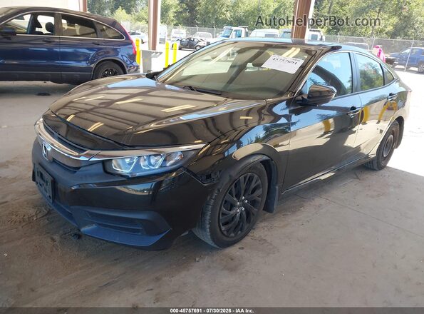 2HGFC2F59HH542254 2017 HONDA CIVIC Black Առջևի ձախ երեք քառորդ տեսարան